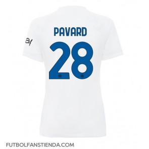 Inter Milan Benjamin Pavard #28 Segunda Equipación Mujer 2023-24 Manga Corta